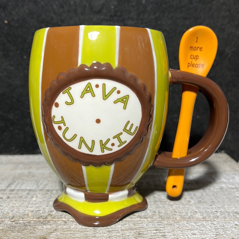 The Main Ingredients Java Junkie Cup With Spoon